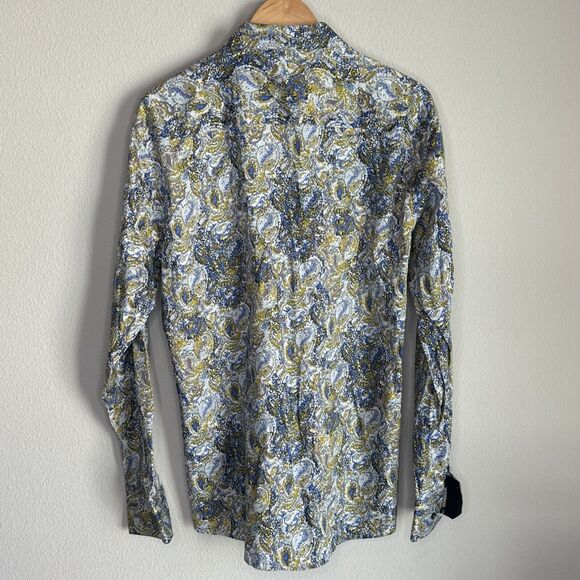 Barabas Men's Blue Collared Casual Button Down Long Sleeve Shirt Size XL NWT - Picture 2 of 5